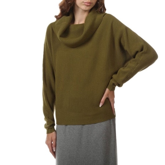 Cyrus Sweaters - B13.09 CYRUS Plus Cowl Neck Long Doman Sleeves Olive 🫒 Green 3X